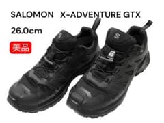 美品✨SALOMON X-ADVENTURE GTX トレイルシューズ ブラックのサムネイル