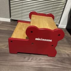 MIKI HOUSE 木製 2段踏み台 赤のサムネイル