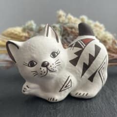 ヴィンテージ アコマ　Acoma　ポッテリー　猫　陶器　ネイティブアメリカン m40743107613_1.jpg?1742292495