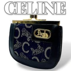 CELINE デニム がま口 レディース コインケース 7400 - メルカリ