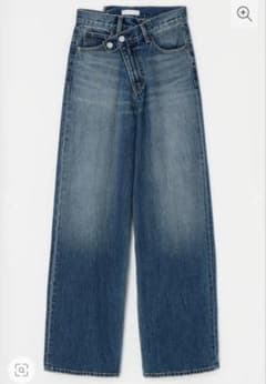 moussy CROSS WAIST WIDE STRAIGHT デニム 1のサムネイル