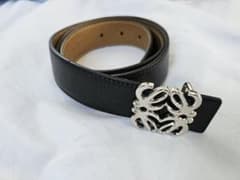 LOEWE BLACK×Gold ベルト Silverバックル 85/34 - メルカリ