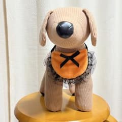 ハンドメイド　ハロウィン 犬用スタイ　リボンのサムネイル