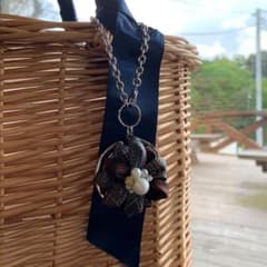 売約済✩.*˚大島紬リメイク✩.*˚バッグハンガーのサムネイル