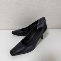 DIANA ダイアナ　パンプス　スクエアトゥ 23.5 DIANA ダイアナ パンプス 23.5cm 黒 ブラック 日本製 スクエアトゥ