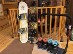 希少セット！1〜4歳向け！入門はBurton！ハンドルバー等！新品手袋を追加！のサムネイル