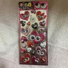 平成シール　ハート型キョロ目シールのサムネイル