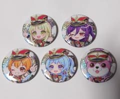 バンドリ 弦巻こころ ホログラム缶バッジ バンドリ トレーディングホログラム缶バッジ ぴ〜すっ! ハロハピ