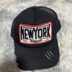 NEW YORK EAST RIVER メッシュキャップ ブラックのサムネイル