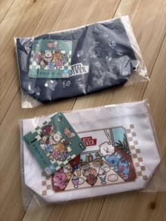 BT21 DINER 파우치 세트 네이비 화이트