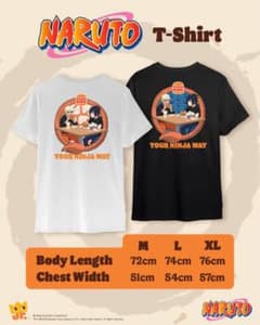 NARUTO バーガーキング Tシャツ 黒XL 海外限定のサムネイル
