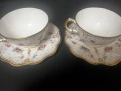 【2客セット】ロイヤルクラウンダービー ティーカップ&ソーサーのサムネイル