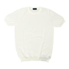 ザノーネZANONE半袖ニットsize46ホワイト - メルカリ