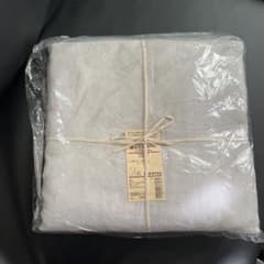 麻100%ダブルサイズ敷布団カバー新品未使用のサムネイル