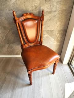 クラシック(ルイ16世スタイル)ダイニングチェア チーク材② - メルカリ