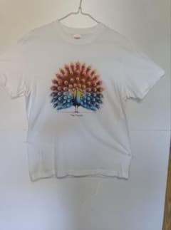 Hanes 孔雀柄 プリントTシャツ ホワイトのサムネイル