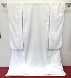 新品】婚礼用◇掛下◇白◇マットな質感のポリエステル生地◇共比翼仕立 