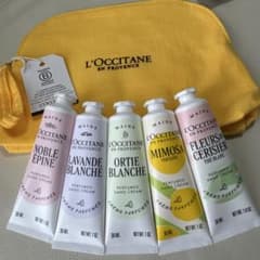 ロクシタン　ハンドクリーム 5種+ イエローポーチのサムネイル