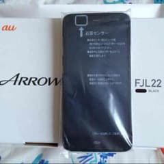 未使用 au ARROWS FJL22 ブラックのサムネイル