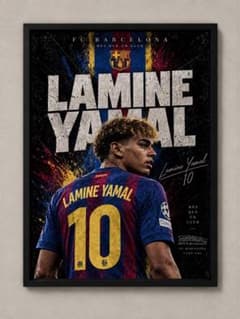 バルセロナ 選手ポスター A4 額縁付き まとめ買い 専用ページのサムネイル