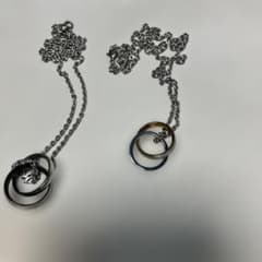 ダブルリング ネックレス 2点セットのサムネイル