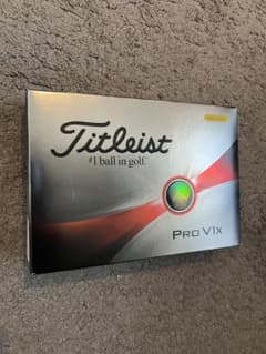 【新品】Titleist PRO V1X、1ダース、ゴルフボール、未開封、黄色のサムネイル