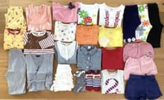 今から夏まで着れる24点セット】女の子 80〜90cm まとめ売り 春夏物