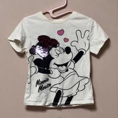 ミニーマウス スパンコール Tシャツ 90cm、H&Mのサムネイル
