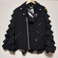 新品 JUNYA WATANABE カットデザイン ダブルライダース ポンチョ 