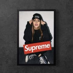 Supreme ストリートパロディーアー トポスター A4 額縁入りのサムネイル