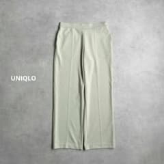 ユニクロ　ストレッチダブルフェイスストレートパンツ　L　433785のサムネイル