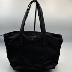 PRADA プラダ ナイロン レザーハンドル トート 黒 - メルカリ