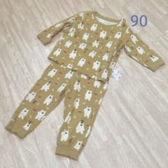 じょじょまる様専用：ユニクロ【しろくまのパンツ】長袖薄手パジャマのサムネイル