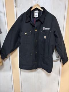 新品！企業物！Carhartt ブラック カバーオール チョアコートXLのサムネイル