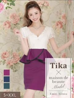 キャバドレス　Tika ミニドレス　ワンピース　膝丈　タイトのサムネイル