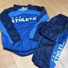 ATHLETA ピステ上下セットアップ ネイビー×ブルー 140 - メルカリ