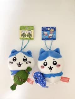ハチワレ ご当地ぬいぐるみキーホルダー 笹団子（新潟） ジンベエザメ（沖縄）のサムネイル