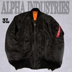 ⭐️美品／希少サイズ⭐️【ALPHA】MA1 フライトジャケット J-SPEC 3L ⭐️美品／希少サイズ⭐️【ALPHA】MA1 フライトジャケット J-SPEC 3L