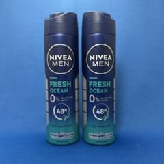NIVEA MEN Fresh Ocean 制汗スプレー 2本セット - メルカリ