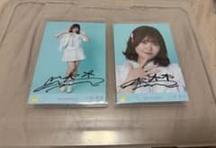 ≒JOY 小澤愛美　直筆ヨリ、ヒキ　生写真 サマーツインテール