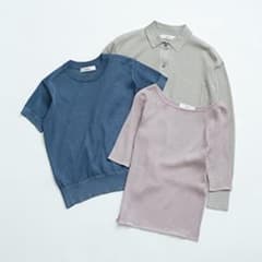 ✿エブール ebure ソフトブライトラメハーフスリーブシアーニットプルオーバー ✿エブール ebure ソフトブライトラメハーフスリーブシアーニットプル