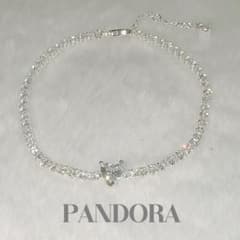 PANDORA パンドラ ハート テニスブレスレット 16cm・18cmのサムネイル