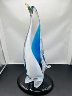 ◎ Multi Glass ペンギン ガラスオブジェ 置物のサムネイル