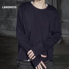 LANDNESS 랜드니스 U넥 핑거홀 롱 슬리브 TEE