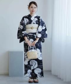 新品　ウタタネ　浴衣　帯　２点　セット 高級変わり織 濃紺に撫子瓢箪 レトロ 新品】utatane 浴衣 帯2点セット 高級変わり織 濃紺 撫子瓢箪 - メルカリ