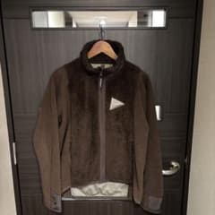 訳ありand Wander ハイロフトボアフリースジャケット M ブルゾン