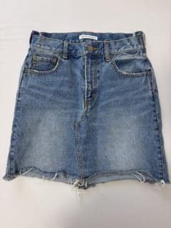 AZUL BY MOUSSY デニムミニスカート カットオフのサムネイル