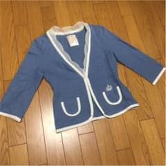ブルー マリーちゃん おしゃれキャット 綺麗目 ジャケット ブルー スカラップのサムネイル