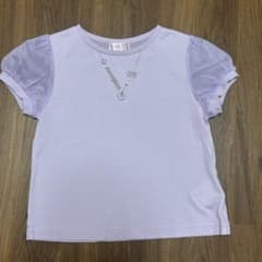 mezzo piano （メゾピアノ）半袖 Tシャツ ラベンダー 110cmのサムネイル
