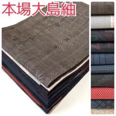 TAMA屋】全て正絹 全て本場大島紬 泥大島紬 まとめ売り10点TM2688